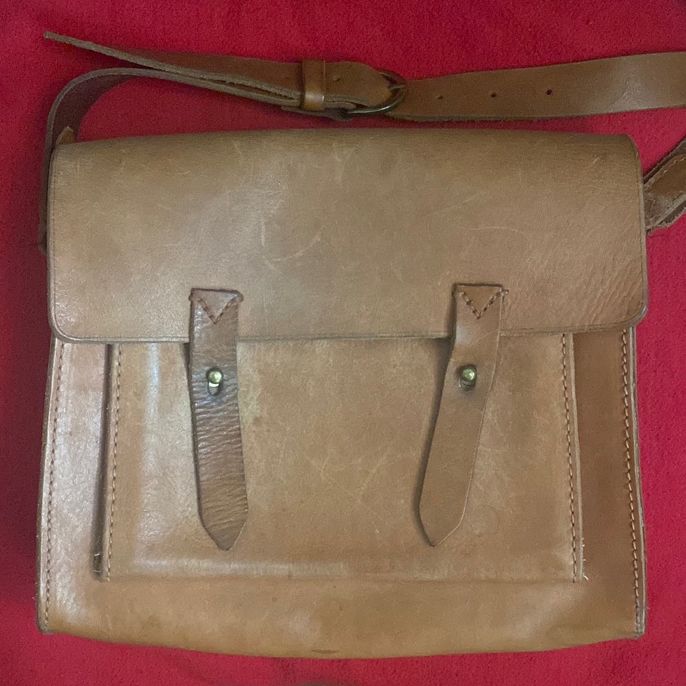 Madewell Leather Satchel in Millennial Pink